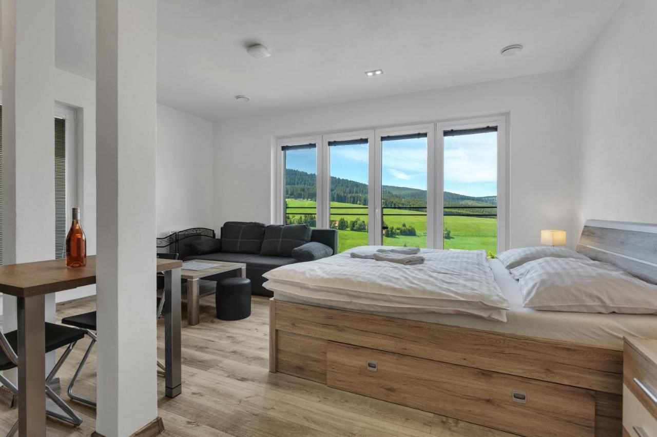 Loučná pod Klínovcem Family Apartments Klinovec מראה חיצוני תמונה